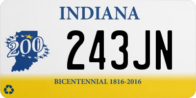 IN license plate 243JN