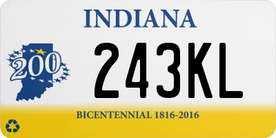 IN license plate 243KL