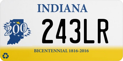 IN license plate 243LR