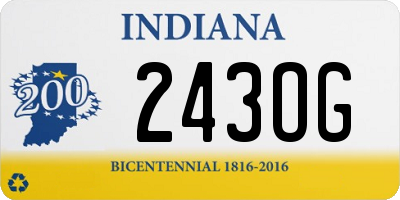 IN license plate 243OG