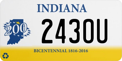 IN license plate 243OU