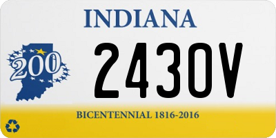 IN license plate 243OV