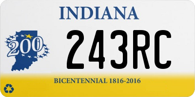 IN license plate 243RC