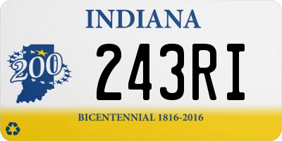 IN license plate 243RI