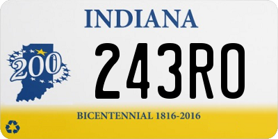 IN license plate 243RO