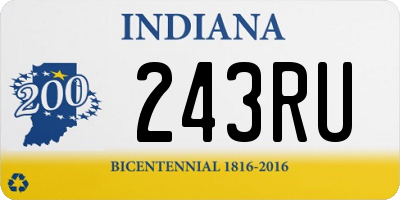 IN license plate 243RU