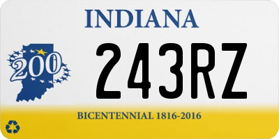 IN license plate 243RZ