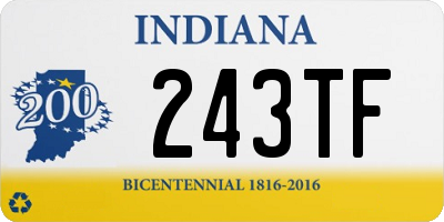 IN license plate 243TF