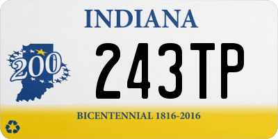 IN license plate 243TP