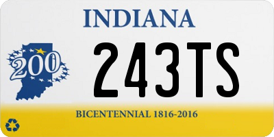 IN license plate 243TS