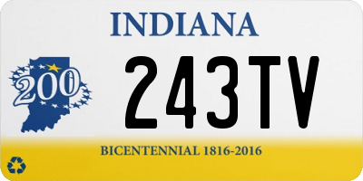 IN license plate 243TV