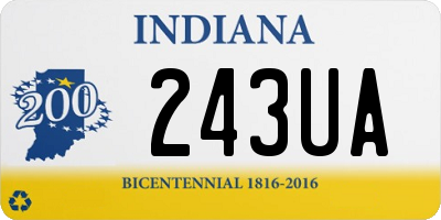 IN license plate 243UA