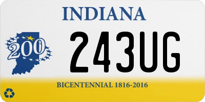 IN license plate 243UG