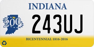 IN license plate 243UJ