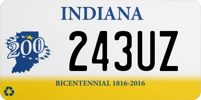 IN license plate 243UZ