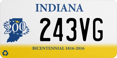 IN license plate 243VG