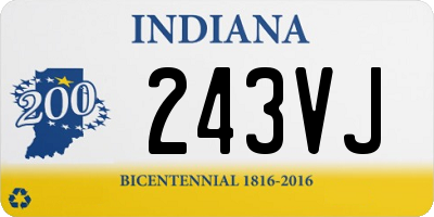 IN license plate 243VJ