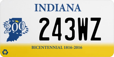 IN license plate 243WZ