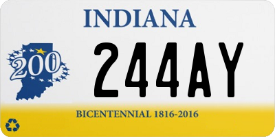 IN license plate 244AY