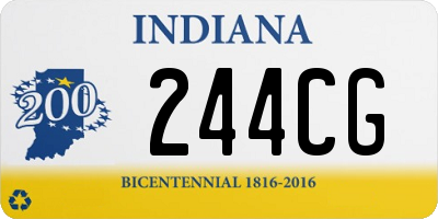 IN license plate 244CG