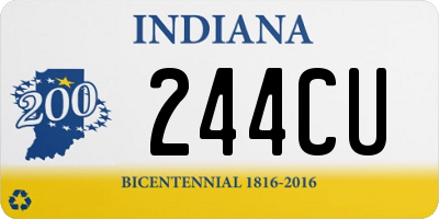 IN license plate 244CU