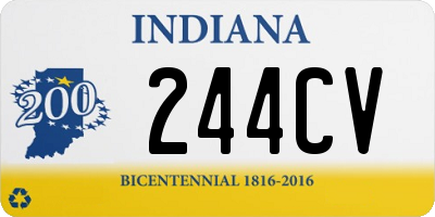 IN license plate 244CV