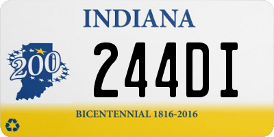 IN license plate 244DI