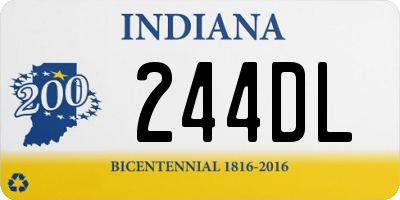 IN license plate 244DL