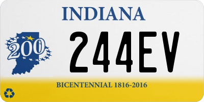 IN license plate 244EV