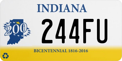 IN license plate 244FU