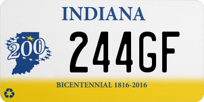 IN license plate 244GF