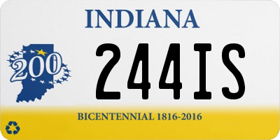 IN license plate 244IS