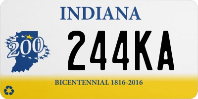 IN license plate 244KA