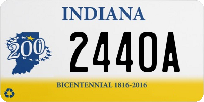 IN license plate 244OA