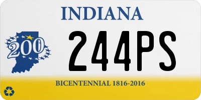 IN license plate 244PS