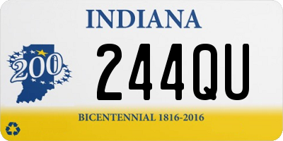 IN license plate 244QU