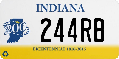 IN license plate 244RB