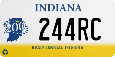 IN license plate 244RC