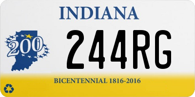 IN license plate 244RG