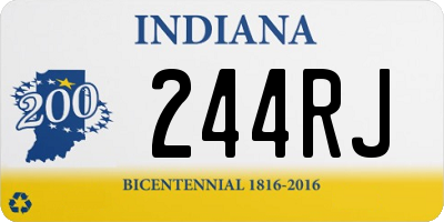 IN license plate 244RJ