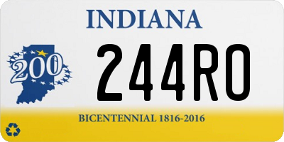 IN license plate 244RO