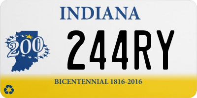 IN license plate 244RY