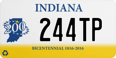 IN license plate 244TP