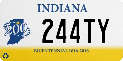 IN license plate 244TY