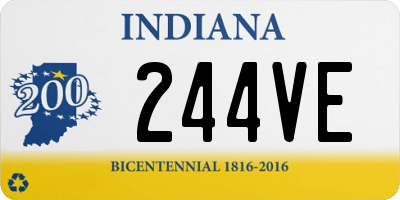 IN license plate 244VE