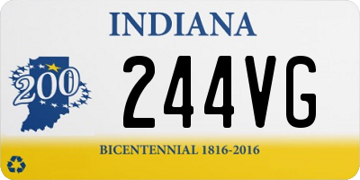 IN license plate 244VG