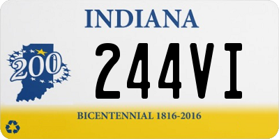 IN license plate 244VI