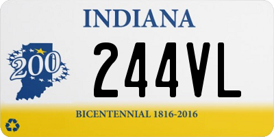 IN license plate 244VL