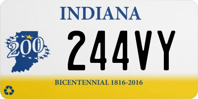 IN license plate 244VY