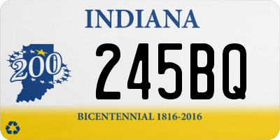 IN license plate 245BQ